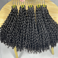 Lots de Cheveux Bouclés Pixie en Gros, Extensions de Cheveux Humains Vierges Bruts 100%, Tissages Bouclés Volumineux