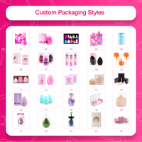 Éponge de maquillage en forme de larme Bouffée cosmétique sans latex pour salons de beauté Éponge de maquillage de marque privée Cadeau promotionnel quantité minimale de commande bas
