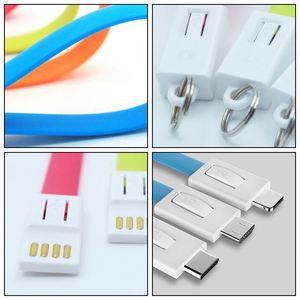 Custom TPE Micro Usb Data <b>Cable</b> Eco-friendly 2A Fast Charging <b>Charger</b> Keychain <b>Cable</b> with <b>Type</b> <b>C</b> - Product Image 4