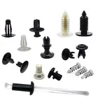 Elehk <span class=keywords><strong>Rivet</strong></span> Nylon Blanc Noir Plastique Nylon66 Mini Fixation Mâle et <span class=keywords><strong>Femelle</strong></span> Tête Ronde 120Pcs 8Mm Trou Rivets - Product Image 2