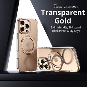 Cover protettiva per custodie/<span class=keywords><strong>Iphone</strong></span> 16 15 e per custodie opache per telefono cellulare con staffa rotante 360 in TPU trasparente a nuvola magnetica - Product Image 3