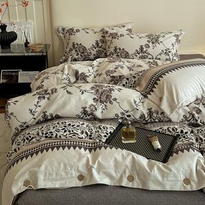 ชุดผ้าลินิน4ชิ้นแบบมีกระดุมแนวเรโทรใหม่2025<span class=keywords><strong>ผ้า</strong></span>โปร่งพิมพ์ลายนกฟีนิกซ์<span class=keywords><strong>ผ้า</strong></span>เดียวผ้าเทอร์รี่<span class=keywords><strong>ผ้า</strong></span>ทอสองชั้นสำหรับฤดูกาล Wabi ขายส่ง - Product Image 3