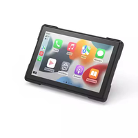 Portable sans fil CarPlay Android Auto 5 pouces écran tactile moto GPS navigateur étanche Bluetooth TPMS double caméra Kit