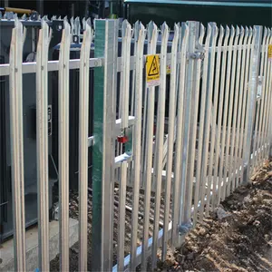 Novo design de baixo preço da alta qualidade DO PVC cerca paliçada de aço galvanizado pintado
