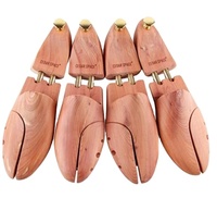 Árbol de zapatos de cedro con Twin Tubed para hombre, árbol de zapatos de cedro con tacón enganchado, árboles de zapatos de cedro para hombre, madera aromática de cedro de América del Norte