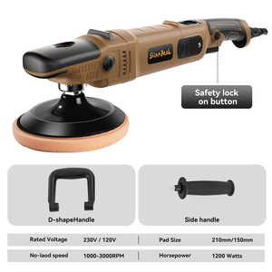 מותאם אישית נייד מכונת פעולה כפולה 1200w 220v מכונת פולישר חשמלית עבור מכונית - Product Image 6