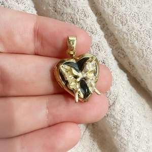 MECYLIFE Collana Unisex Trendy con Ciondolo a Farfalla Geometrico Placcato Oro 18K, <span class=keywords><strong>Serie</strong></span> Colorata Fai-da-Te con Pittura a Olio - Product Image 5