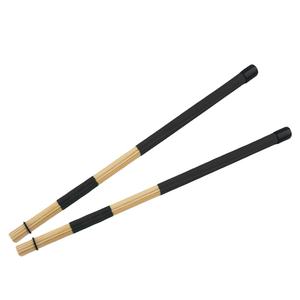 Par de <span class=keywords><strong>baquetas</strong></span> de bambú Rute <span class=keywords><strong>y</strong></span> cepillos para juego de batería Kit de batería de jazz Accesorio de instrumento de percusión duradero - Product Image 6