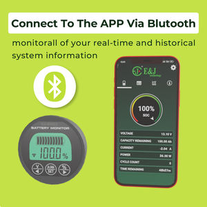 Monitor de Batería Inteligente EJ-BM21 con 500A, Cable de 3 Metros, Shunt de Conexión Rápida, Exportación CSV y Datos Históricos - Product Image 2