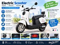 Vélo électrique rétro longue portée 72V
