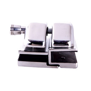 <span class=keywords><strong>Loquet</strong></span> de porte moderne en acier inoxydable satiné noir à fermeture douce pour garde-corps de balcon en verre sans cadre et clôture de piscine - Product Image 3