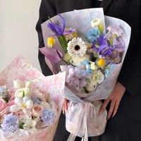Papier d'art épais et imperméable 520 Dream Garden Windflower pour emballage de fleurs en magasin, matériau original, vente en gros