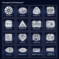 Diamantes de Laboratorio Starsgem, Envío en 24H, 0.3ct 0.5ct 1ct DEF VS Vvs, Diamantes Redondos Cultivados en Laboratorio HPHT CVD