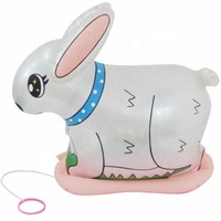 Jouets aquatiques gonflables en plastique personnalisés pour enfants en forme de lapin pour l'extérieur