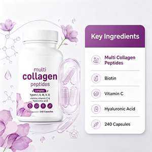 <span class=keywords><strong>C</strong></span>ápsulas de Colágeno Multi-Péptidos para Adultos, Suministro de Fábrica, Biotina, <span class=keywords><strong>Vitamina</strong></span> <span class=keywords><strong>C</strong></span>, 100% Puro, Certificado GMP, Gestión Energética, 240 <span class=keywords><strong>C</strong></span>ápsulas - Product Image 4
