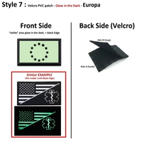 Patchs en PVC souple tactiques, badges en caoutchouc 3D, étiquettes en silicone, patchs auto-agrippants pour veste en jean, avec logo et marque personnalisés selon votre design