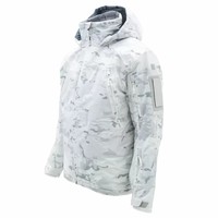 Veste tactique d'hiver isolée coupe-vent épaisse pour homme, camouflage blanc neige, pour l'escalade, la chasse et la randonnée, imperméable