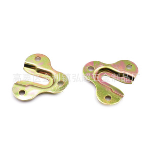 Connecteur en fer couleur zinc plaqué 51x44mm, support de fixation pour bureau, pour assemblage de meubles - Product Image 1