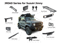 Grille de pare-chocs avant de remplacement pour course tout-terrain 4x4, pour Suzuki Jimny, en nid d'abeille, noir mat, accessoires extérieurs de voiture