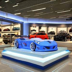 El más vendido Eco-Friendly ABS Plastic Kids Car Bed Speedy Solución elegante para dormir para niños Blue Fun Design para Hotel Villa - Product Image 3