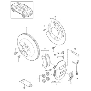 <span class=keywords><strong>Disque</strong></span> <span class=keywords><strong>de</strong></span> <span class=keywords><strong>frein</strong></span> arrière compatible avec <span class=keywords><strong>Brembo</strong></span> 09C88411 pour CAYENNE OE 95535240130 en fonte haute teneur en carbone avec revêtement UV PVT Vent - Product Image 5