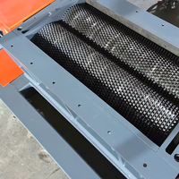 Déchiqueteuse universelle 180E à double essieu pour le recyclage des pneus, du métal, du plastique et des déchets solides, avec moteur automatique pour le traitement de l'aluminium