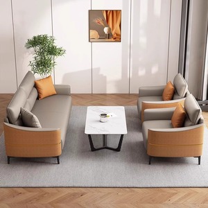 Modern Style VIP Boss Executive Leather <strong>Office</strong> Sofa <strong>Set</strong> for General Managers with Fabric Cover - Product Image 5