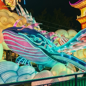 Large Theme Festival Lantern Decorative Suppliers Custom Colorful Weatherproof Silk Lanterns - Product Image 1