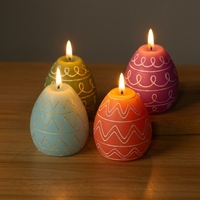 Bougie d'aromathérapie en forme d'œuf de Pâques, bougie en forme de dessin animé, décoration de fête, ornement pour la maison, décoration de cadeau