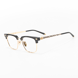 ユニークなデザインの眼鏡透明な女性男性光学処方高級ブランド中国古代スタイル細かく彫られた女性メガネ - Product Image 5