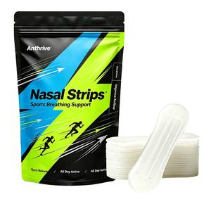 Tiras Nasales Anthrive Extra Strength 3 PET Hipoalergénicas y Transpirables, Anti Ronquidos, Mejoran la Respiración, Tiras Nasales para Deporte - Product Image 1