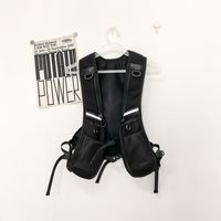 Sac à dos de course unisexe noir tactique pour marathon, cyclisme, jogging, ski, en PU, PVC et toile, portable, avec poche d'hydratation, gilet de trail running