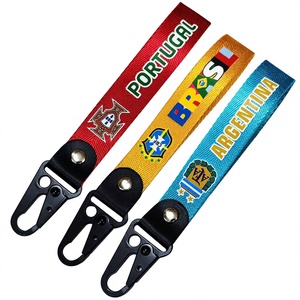 Porte-clés en tissu pour les équipes nationales de football du Brésil, d'Argentine, de France, du <span class=keywords><strong>Portugal</strong></span>, d'Espagne, des Pays-Bas, fabriqué en Chine - Product Image 1
