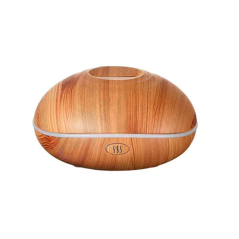 2024 new item Air Humidifier Aroma Diffuser Low Noise Flame Essential Oil Diffuser wooden aromatherapy diffuser