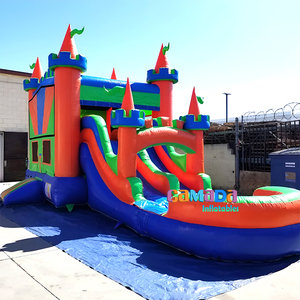 Combo de Castillo de salto inflable comercial con gorila de Casa de rebote deslizante y tobogán para niños para jugar al aire libre - Product Image 3