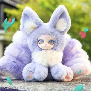 Geluksbrenger Negenstaartige Pluche Speelgoed Vos Figuur Blind Box Schattig Stressverlichting Genezing Geluk Gezondheid Welvaart Collectible 1/12 - Product Image 1
