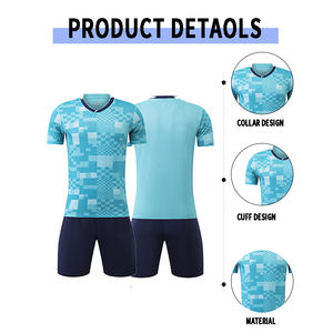 Venta al por mayor profesional caliente uniforme de fútbol de fábrica de secado rápido hombres camiseta de fútbol - Product Image 4