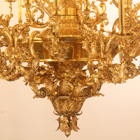 Lampe suspendue en cuivre Royal Empire de Jewellerytop, luminaires décoratifs de luxe, grande taille, lustre en laiton antique