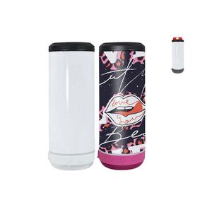 Bouteille isotherme 4-en-1 en acier inoxydable de 16 oz, refroidisseur de boissons 6-12 heures, mini haut-parleurs sans fil, chargement USB, sublimation applicable - Product Image 3