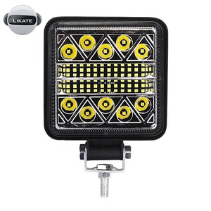 2020 nuevo coche techo solar LED 4 pulgadas 102W cuadrado <span class=keywords><strong>4X4</strong></span> 102W luz estroboscópica LED luz <span class=keywords><strong>de</strong></span> trabajo para SUV ATV Offroad - Product Image 2
