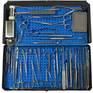 Juego de 39 Instrumentos Quirúrgicos de Rinoplastia Nasal Reutilizables de Acero Inoxidable de Grado Médico, Tijeras, Separador, Gancho para Cartílago, CE/ISO - Product Image 1
