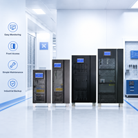 Système d'alimentation sans interruption (ASI) triphasé industriel 100 kVA 80 kW 380 V 400 V avec batterie au plomb pour hôpitaux, vidéosurveillance et systèmes de secours de charges critiques