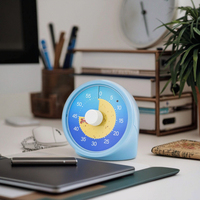 OEM Großhandel Schreibwaren Lern-Timer für Kinder 60 Minuten Visueller Manueller Koch-Timer Küchen-Countdown-Timer Uhr aus ABS-Kunststoff