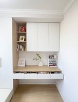 Armoire de chambre d'enfant, placard personnalisé pour enfants avec bureau et rangement, meubles en bois massif pour chambre de fille ou de garçon