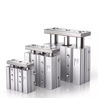Cilindro Guía Compacto Serie MGP-Z MGPM12-60Z, Material de Cobre Duradero