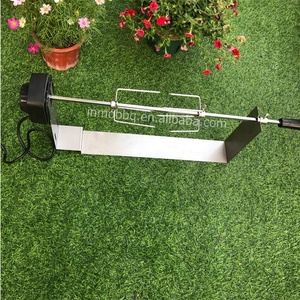 In acciaio inox universale griglia girarrosto Kit <span class=keywords><strong>BBQ</strong></span> Grill torrefazione campeggio spiedo carbone di legna Kit con motore elettrico, Spit Rod - Product Image 4