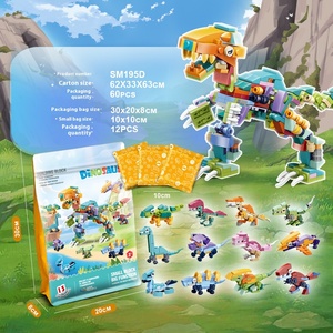 <strong>Mini</strong> STEM Educational <strong>Toy</strong> Dinosaur <strong>Brick</strong> Game <strong>Set</strong> 12 Kinds ABS Plastic <strong>Building</strong> <strong>Blocks</strong> For Kids Aged 5 To 7 Years Factory-Priced - Product Image 2