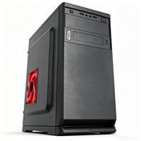 Caja de PC MicroATX Meway al por Mayor, Soporte 0.35, Refrigeración Lateral/Trasera ATX PSU, Panel Frontal USB, Accesorios de Computadora, Negro