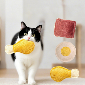 Lustiges interaktives, umweltfreundliches LOOFAH-Katzenspielzeug mit Hühnergeschmack für die Zahnreinigung, langlebig und für den Innenbereich geeignet. - Product Image 2
