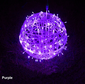 220V 30Cm Ánh Sáng Ấm Áp Không Thấm Nước Trang Trí <span class=keywords><strong>LED</strong></span> Giáng Sinh Đèn Ngoài Trời <span class=keywords><strong>LED</strong></span> Chuỗi Treo Đèn Kỳ Nghỉ <span class=keywords><strong>LED</strong></span> Mây Bóng Ánh Sáng - Product Image 6